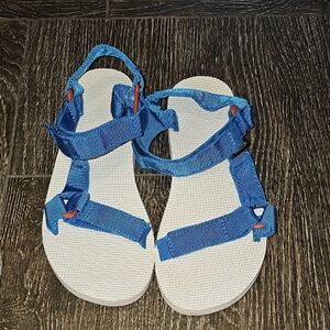 Teva Blue and White Sandals